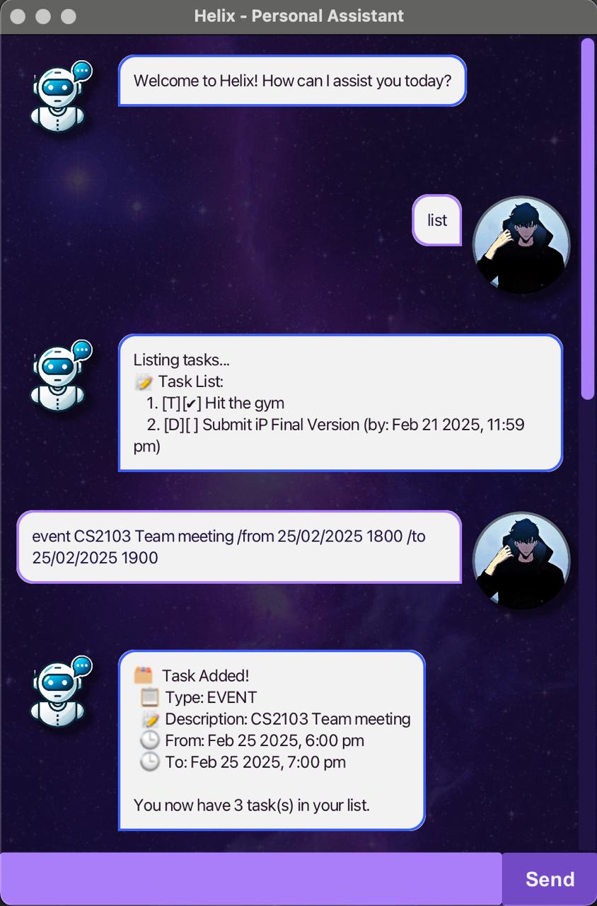 Helix - Personal Assistant Chatbot - 1